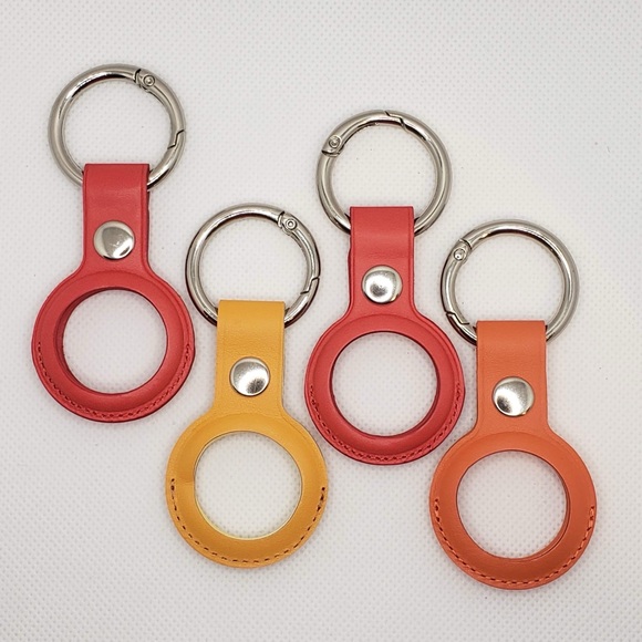 Air Tag Holder Leather Cases Set Of 4 - Picture 1 of 2